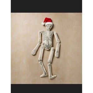 John Derian x Target Skeleton Santa Hat Bone Novelty Pillow Large 63” New